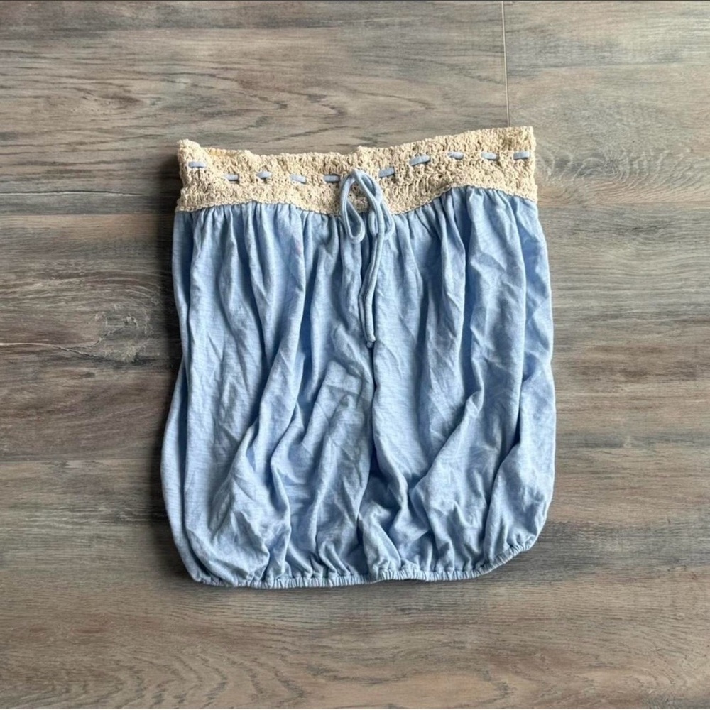 Victoria’s Secret Crochet Tie Tube Top